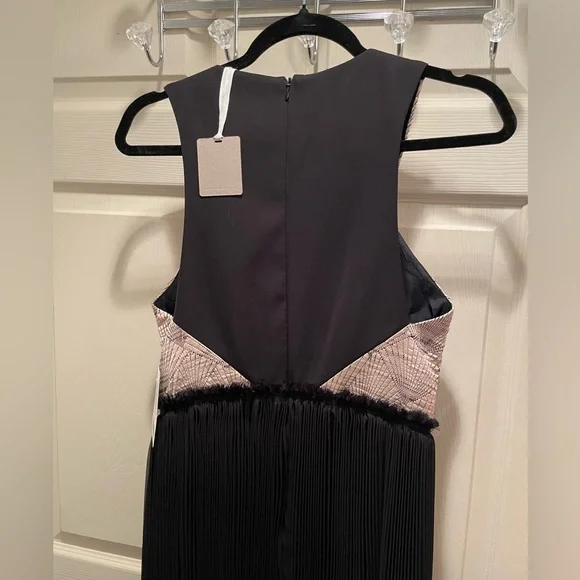 Anthropologie Nomad Morgan Carper Isobel Brocade Midi Dress Metallic Size 6 - Picture 11 of 15